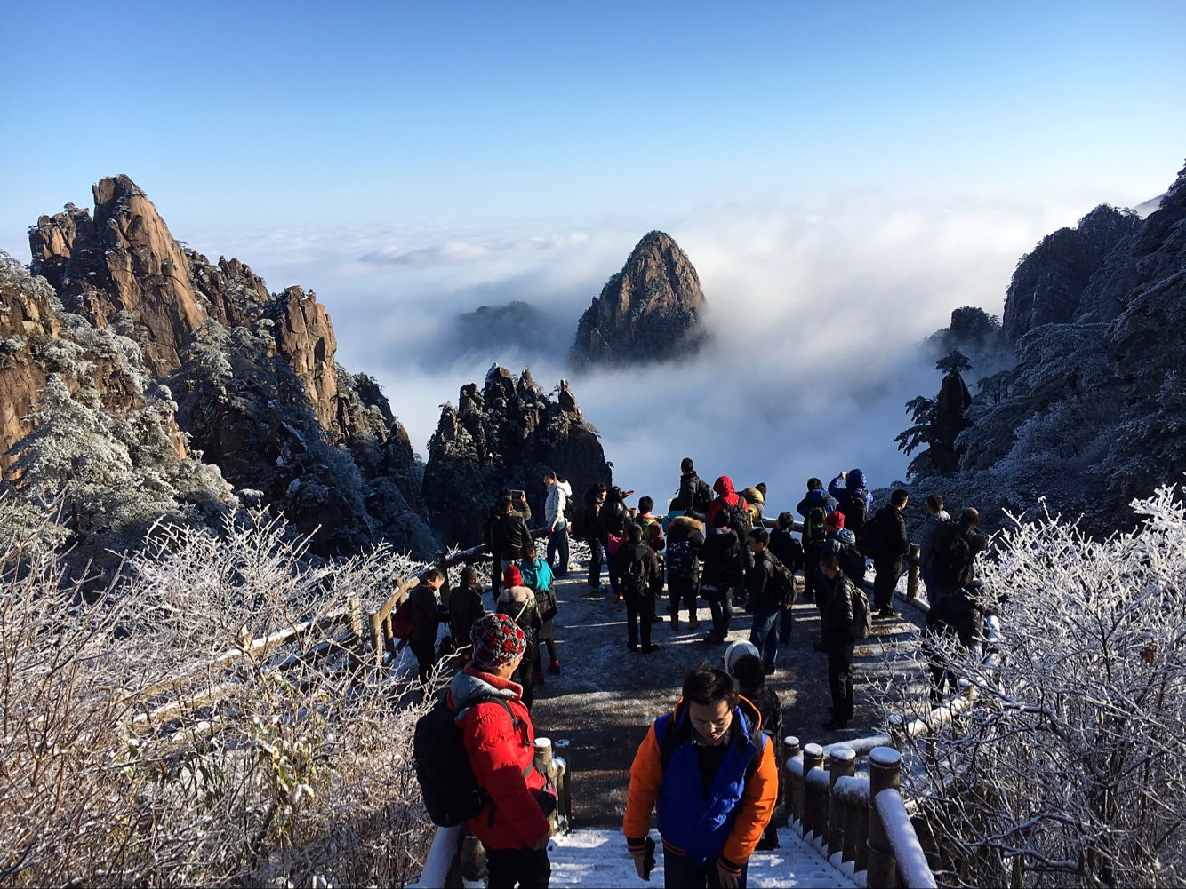 2016年1月8日黄山新年首场冬雪如仙境 摄影：程剑.jpg